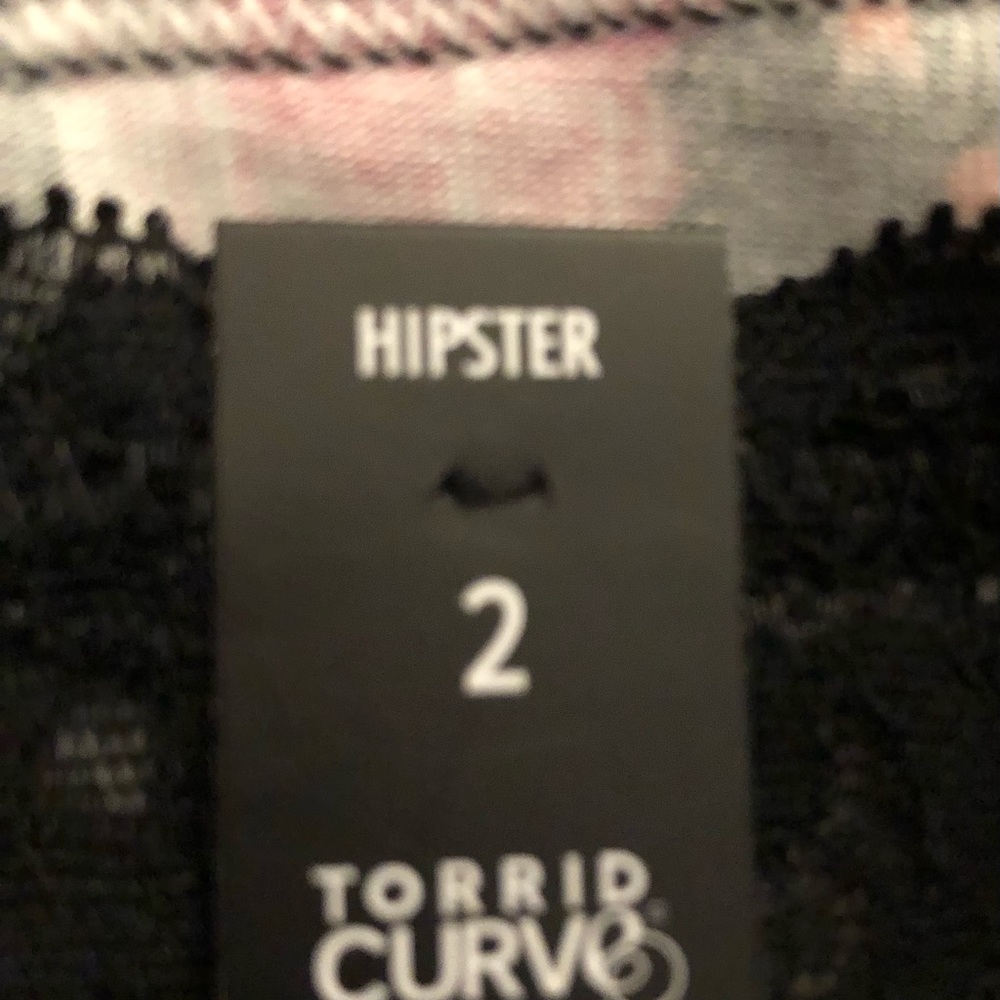 TORRID BLACK FLORAL PANTY SIZE 2 X - Picture 4 of 5